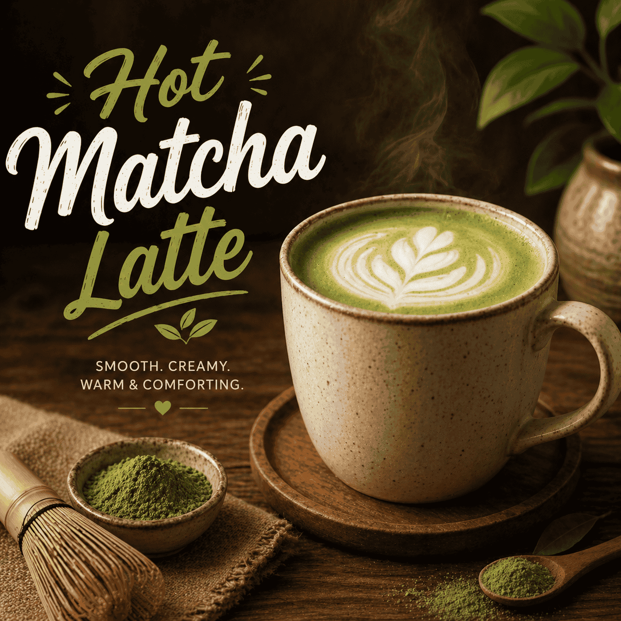 Hot Matcha Latte Kopi-Q